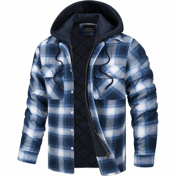 Cooper – Quilted Check Jacket with Hood