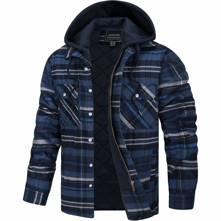 Cooper – Quilted Check Jacket with Hood